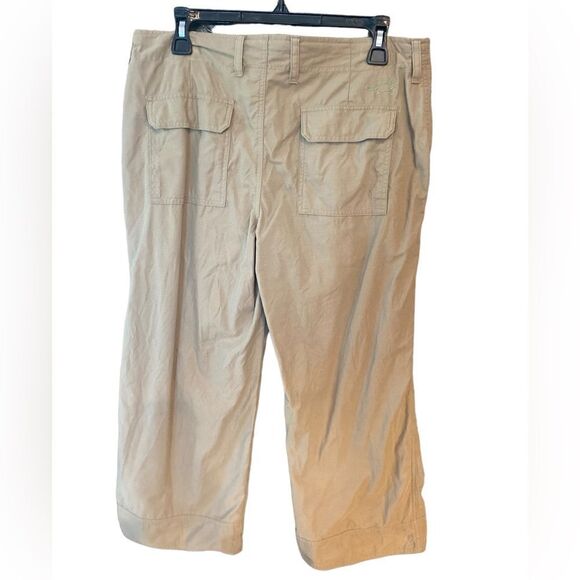 Horny Toad Sz 8 Khaki Outdoor Hiking Camping Pocket Lightweight Crop Pants - Picture 2 of 8